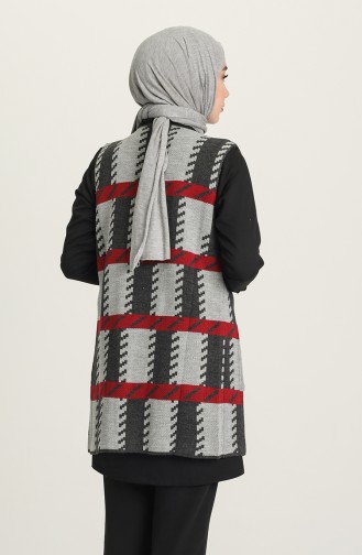 Rauchgrau Strickjacke 4122-03