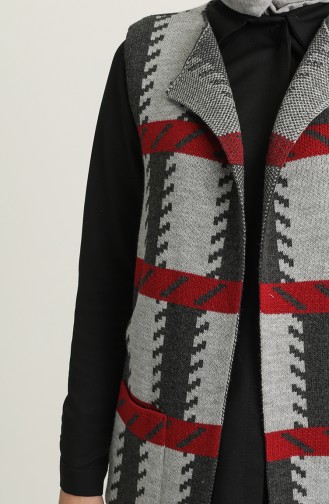 Rauchgrau Strickjacke 4122-03
