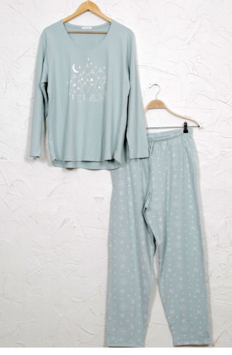 Vienetta Elastan Pamuk Pijama Takım 8040430346 Hardal