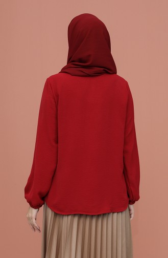 Claret red Blouse 1019-02