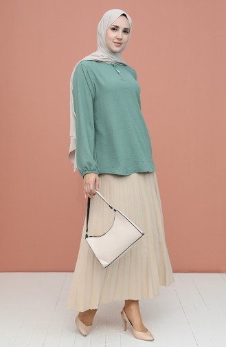 Water Green Blouse 1019-05
