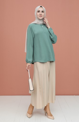 Water Green Blouse 1019-05