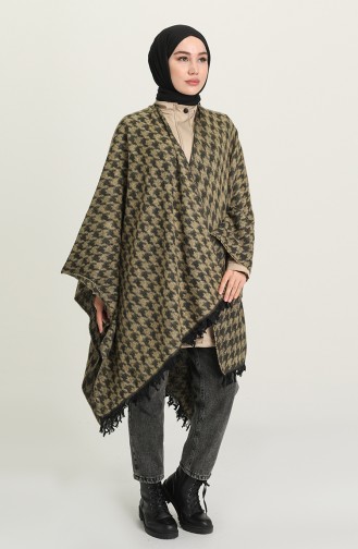 Khaki Poncho 1043-06