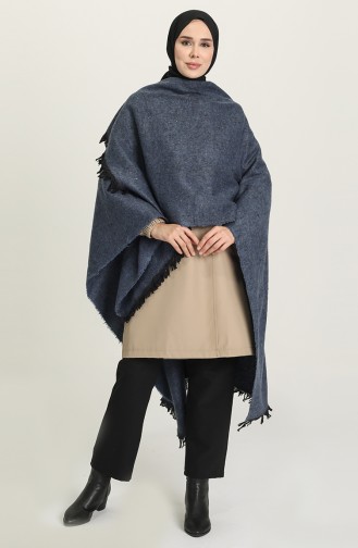 Indigo Poncho 1044-03