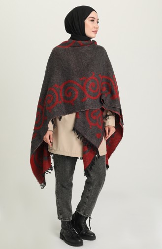 Rot Poncho 1045-01