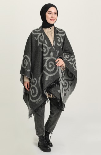 Smoke-Colored Poncho 1045-03