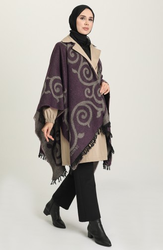 Plum Poncho 1045-06