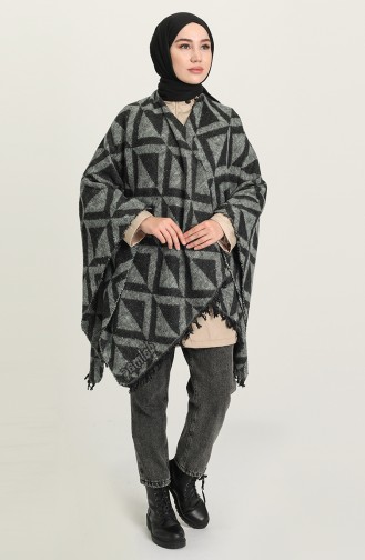 Schwarz Poncho 1046-02