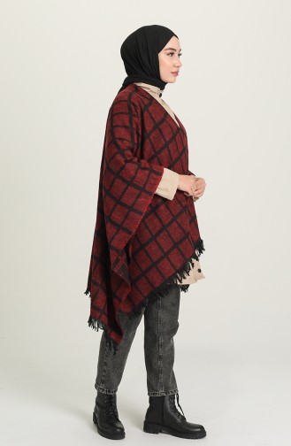 Weinrot Poncho 1047-03