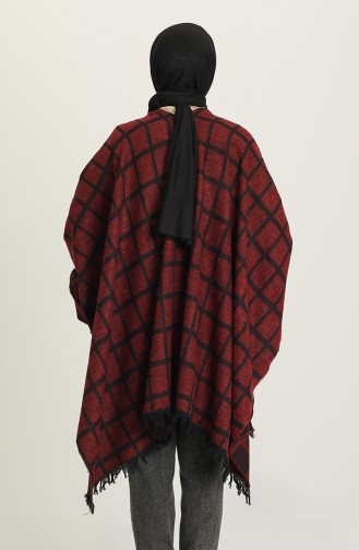 Weinrot Poncho 1047-03