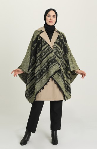 Schwarz Poncho 1048-05