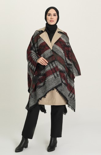 Ponchos Bordeaux 1049-01