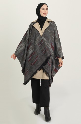 Light Black Poncho 1049-06