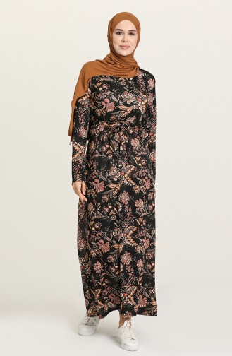 Black Hijab Dress 1052-02