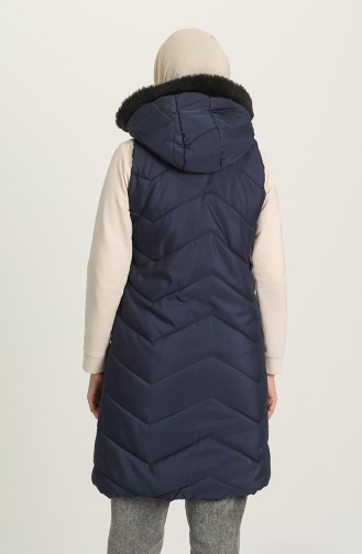 Gilet Sans Manches Bleu Marine 1068A-01