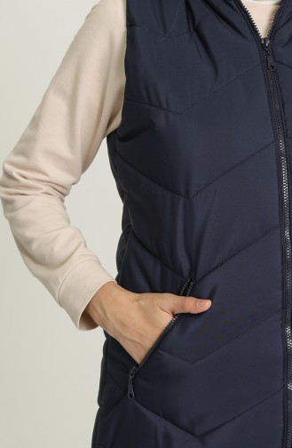 Gilet Sans Manches Bleu Marine 1068A-01