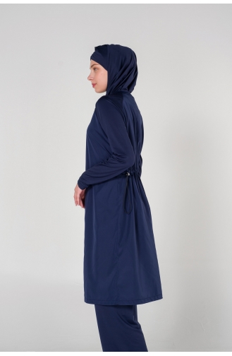 Navy Blue Modest Swimwear 7001-01