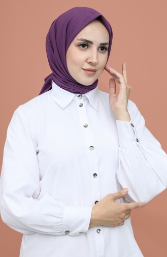 Doğal Pamuk Eşarp 20-0009-51 Mor
