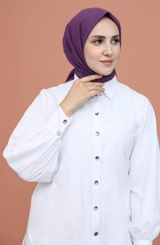 Doğal Pamuk Eşarp 20-0009-51 Mor