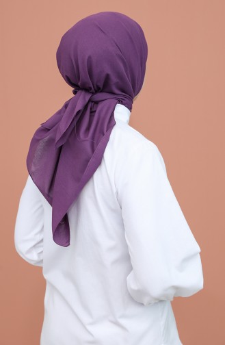 Doğal Pamuk Eşarp 20-0009-51 Mor