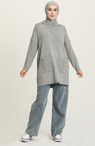 Grau Pullover 4305-06