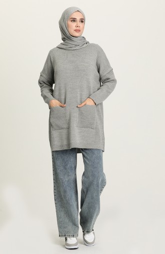 Grau Pullover 4305-06
