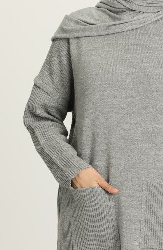 Grau Pullover 4305-06