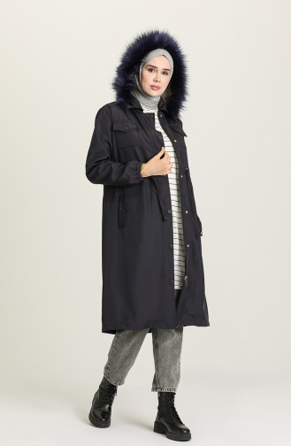 Navy Blue Winter Coat 4070-04