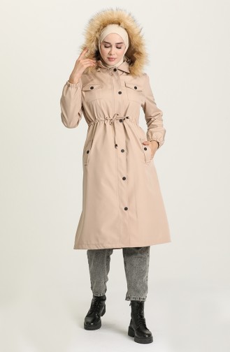 Beige Winter Coat 4070-06