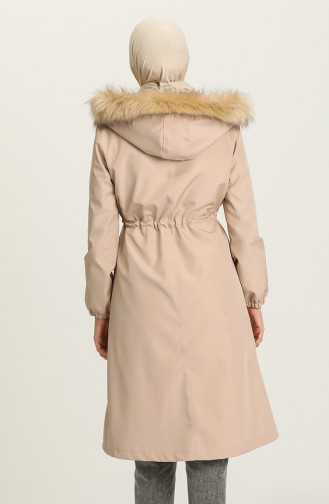 Beige Coats 4070-06