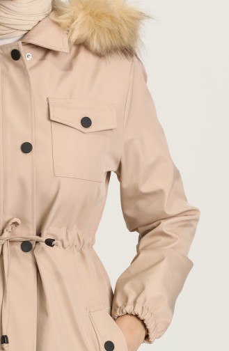 Beige Coats 4070-06