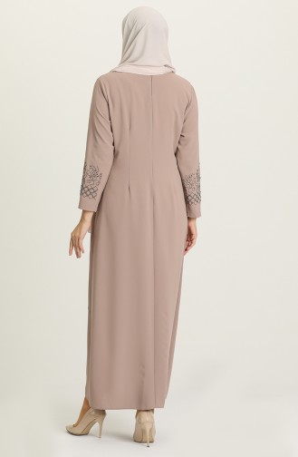 Mink Hijab Evening Dress 2021-09