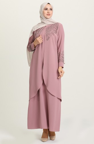 Puder Hijab-Abendkleider 2021-10