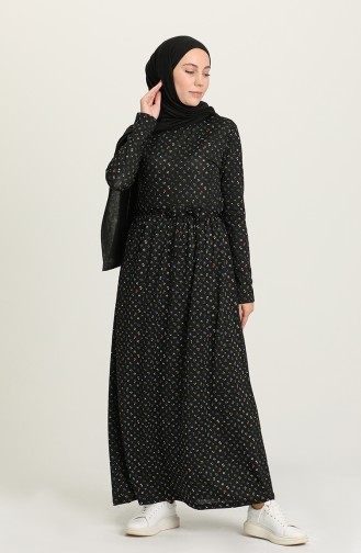 Black Hijab Dress 1045-01