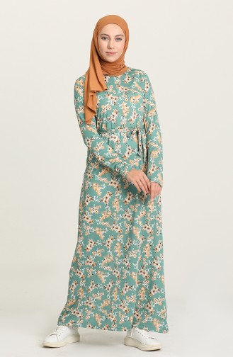Robe Hijab Vert 1049-01
