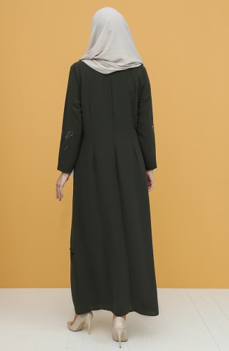 Khaki Hijab-Abendkleider 1922-03