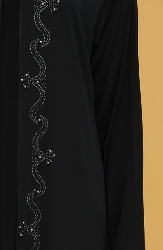 Habillé Hijab Noir 5098-01