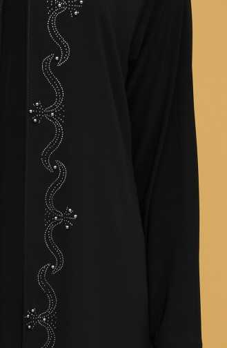 Schwarz Hijab-Abendkleider 5098-01