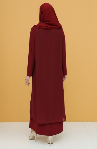 Habillé Hijab Bordeaux 5098-02