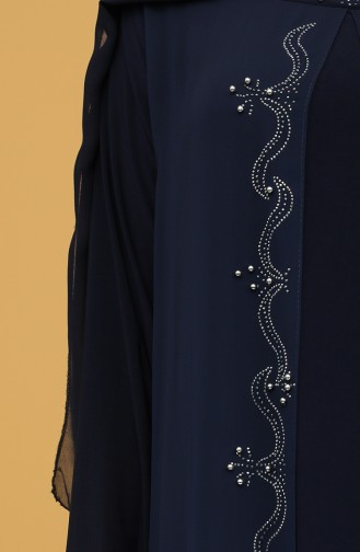 Habillé Hijab Bleu Marine 5098-05