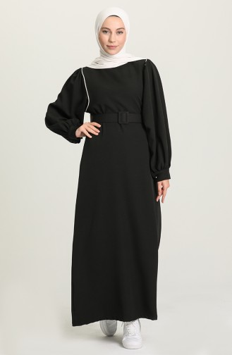 Black İslamitische Jurk 5384-01