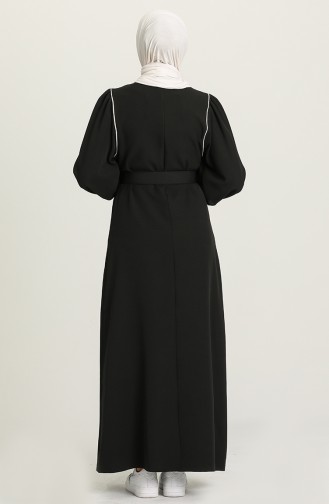 Black İslamitische Jurk 5384-01