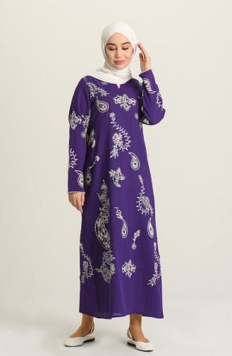 Robe Hijab Pourpre 0444-07