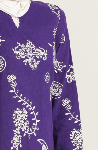 Purple Hijab Dress 0444-07