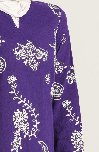 Purple İslamitische Jurk 0444-07