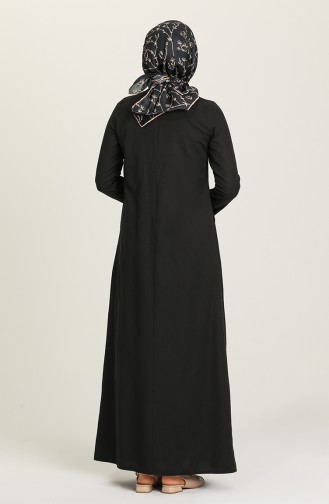 Black Hijab Dress 3326-01