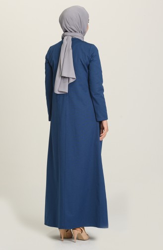 Indigo Hijab Dress 3326-03