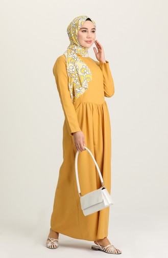 Yellow İslamitische Jurk 3326-07