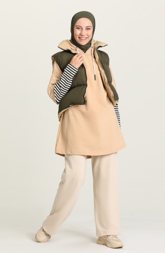 Khaki Waistcoats 10001-02