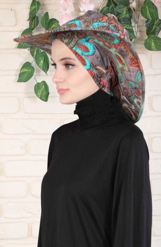 Chapeau et Bandana Turquoise 0001D-01